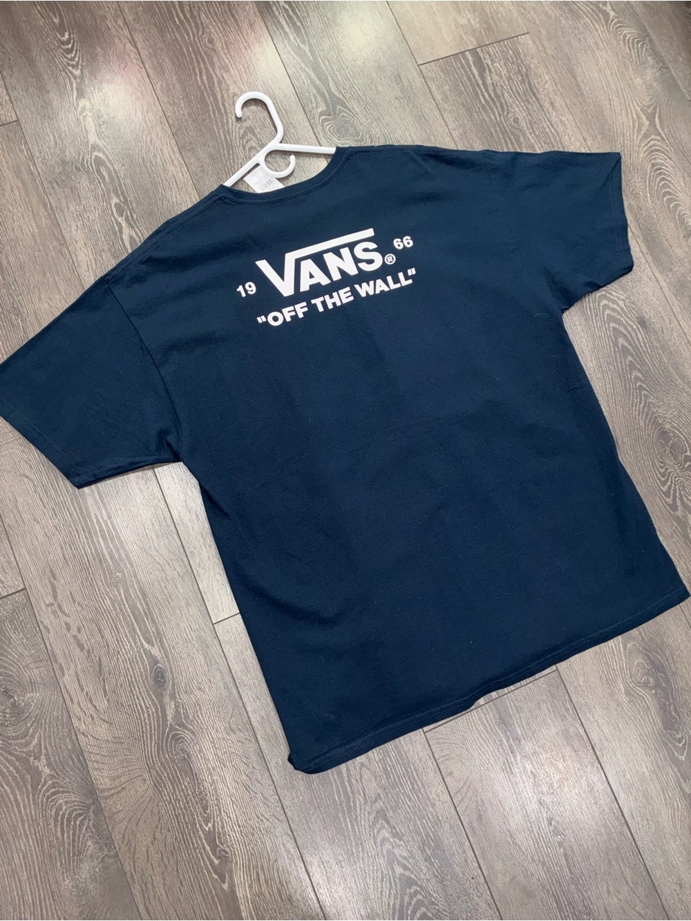 New Vans Mens XXL Navy 'Off The Wall' Graphic Tee Skater Tee with Tags NWT